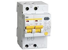 Дифференциальный автоматический выключатель АД12 2 полюса, 25А, Тип AC, х-ка C, 100мА | код. MAD10-2-025-C-100 | IEK 